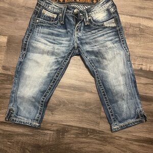 Rock Revival Blue Cropped Jeans